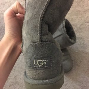 Lightly worn gray ugg boots